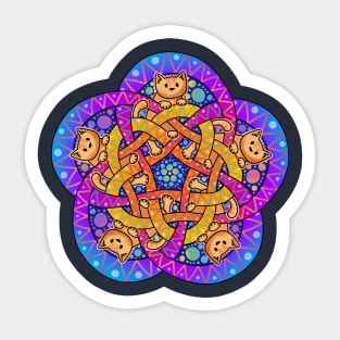 Celtic Knot Cat Sticker